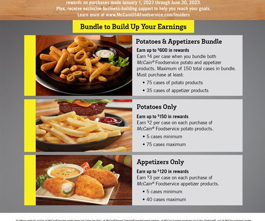 McCain® Insiders Club™ | McCain® Foodservice